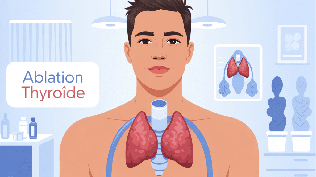 illustration moderne ablation thyroide