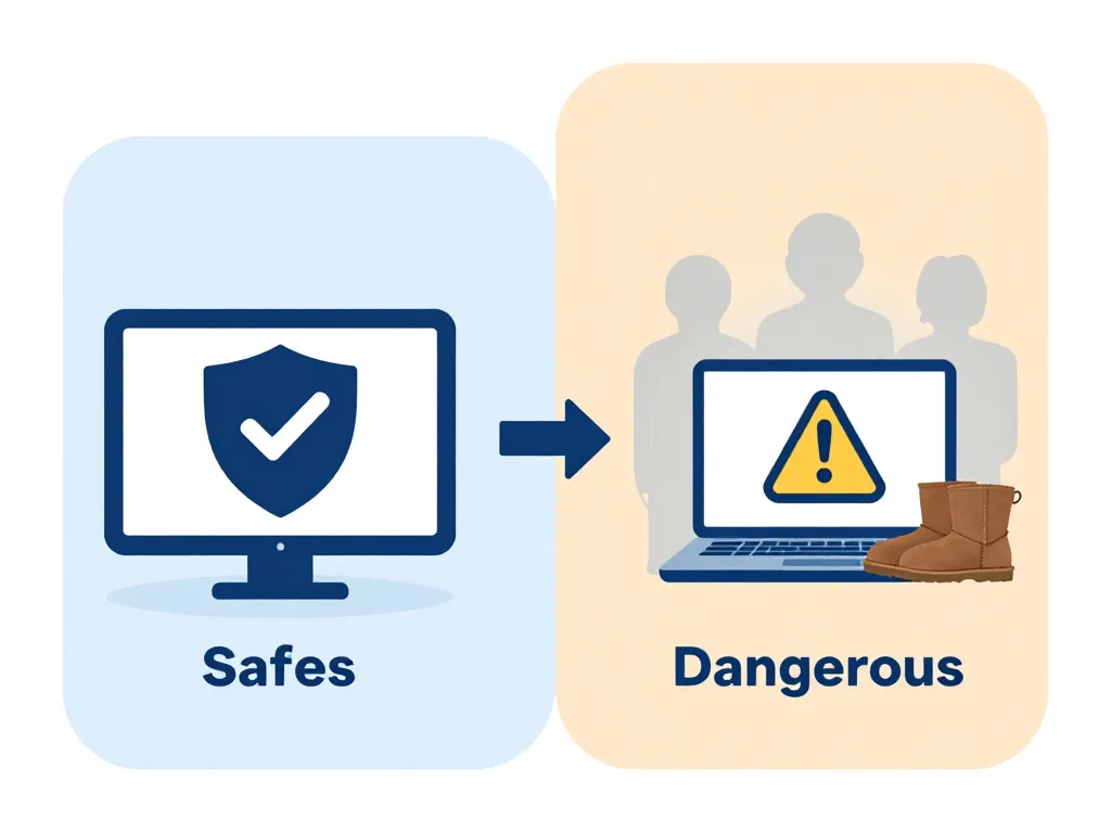 fausse UGG précautions achat internet sécurité