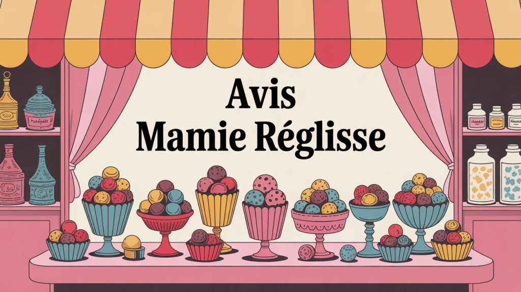 avis mamie reglisse illustration rétro ambiance gourmande