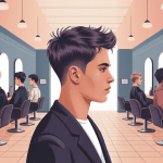 Différentes coupes tendance homme salon