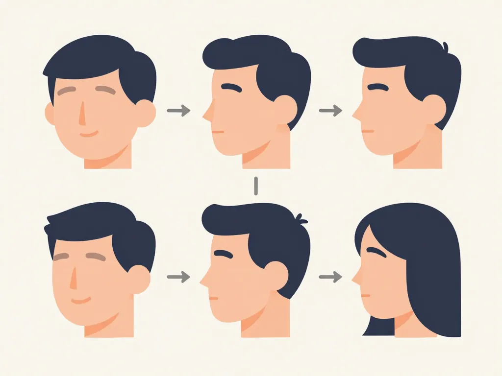 Coupes tendance homme adaptées visage et cheveux