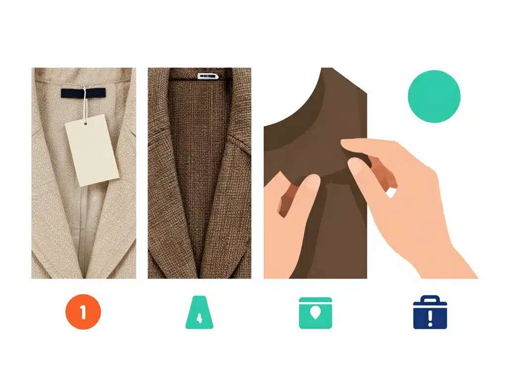 Processus achat friperie Montpellier inspection vêtements