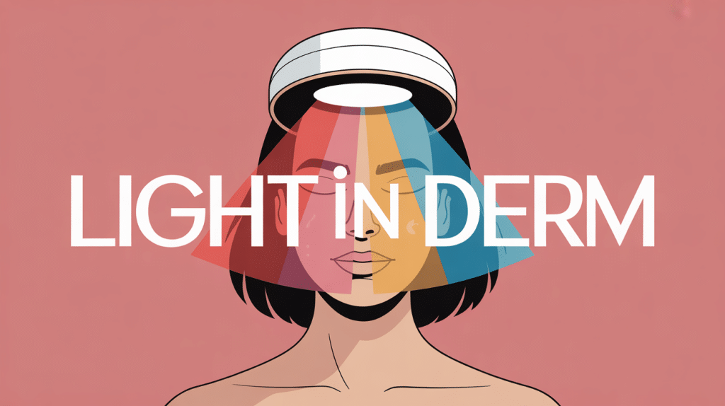 light in derm avis illustration LED visage maison