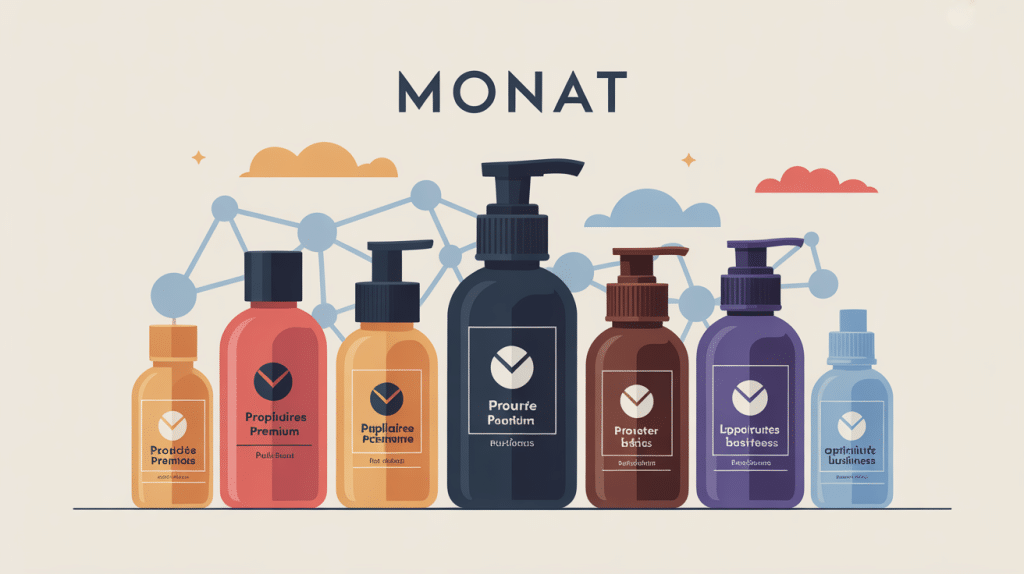 monat avis illustration produits premium et réseau mlm