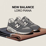 illustration élégante new balance loro piana sport luxe
