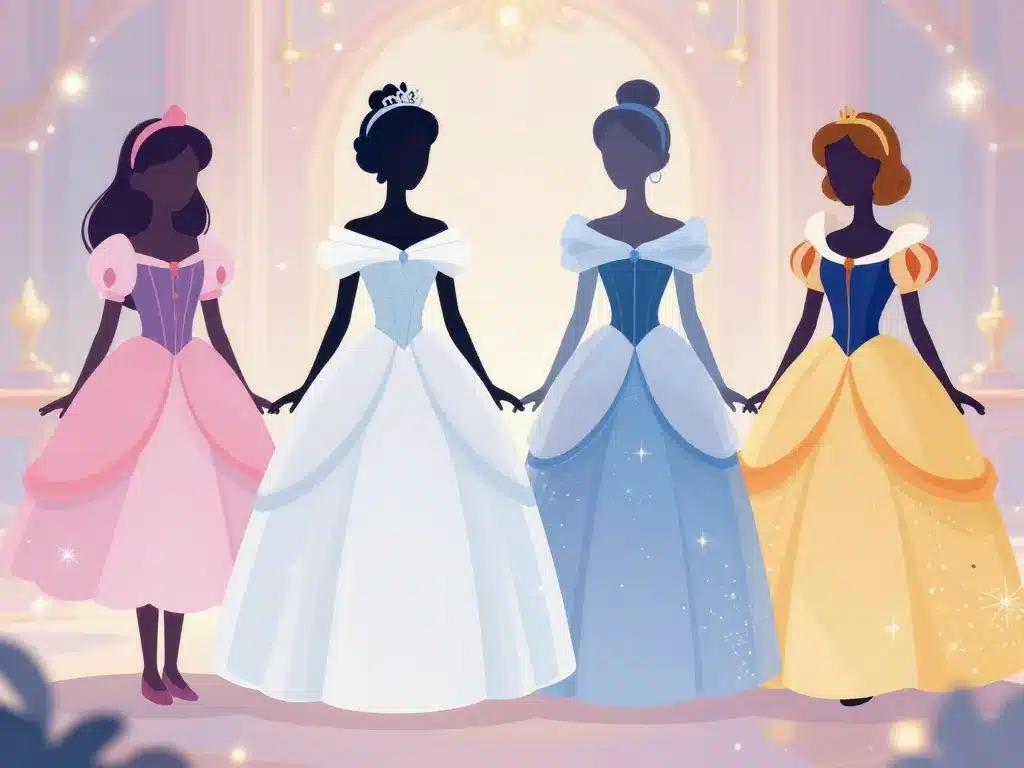 robe de princesse enfant mariage soirée illustration