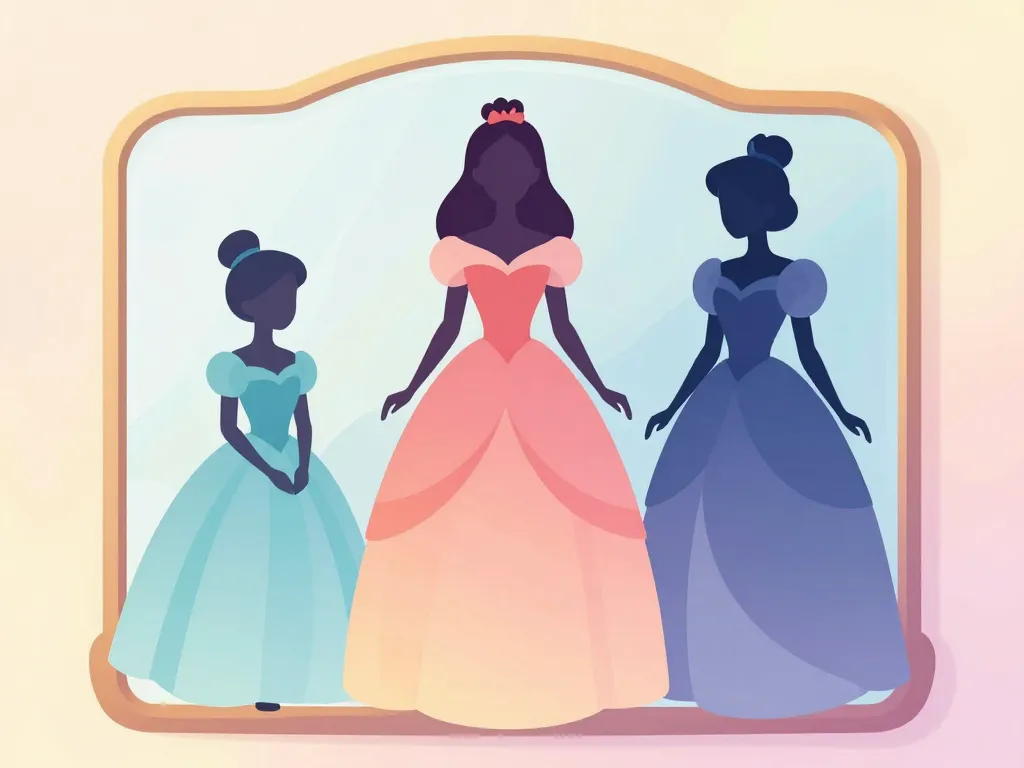 robe de princesse adaptée morphologie illustration