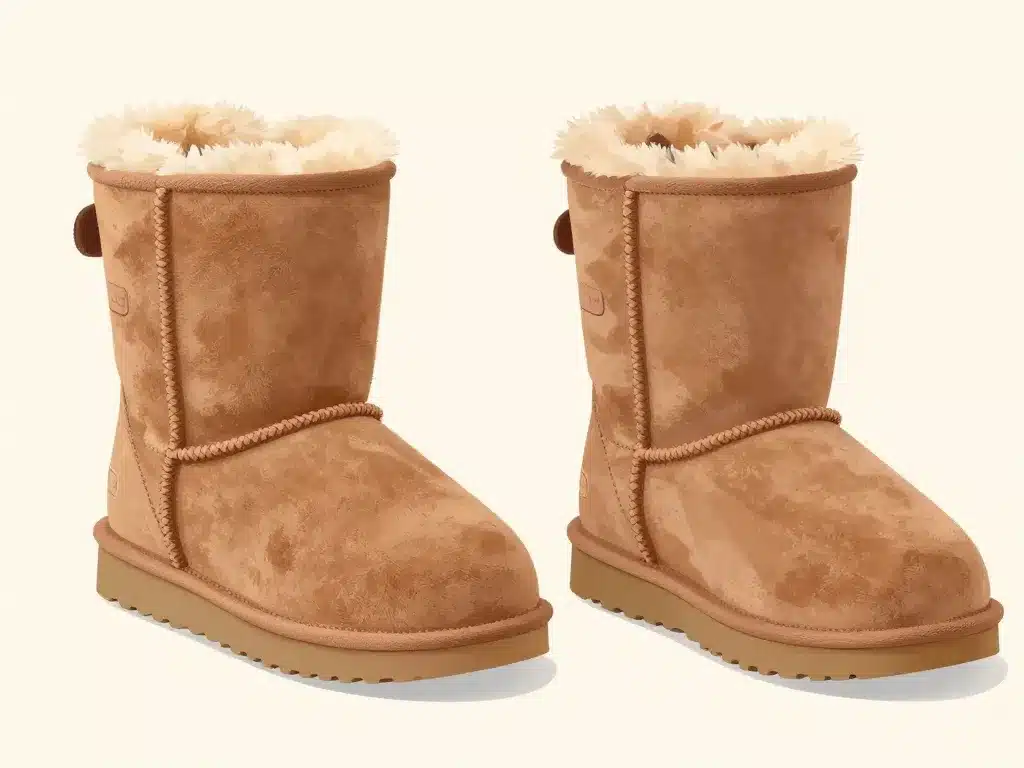 fausse UGG comparatif vraie et fausse bottes