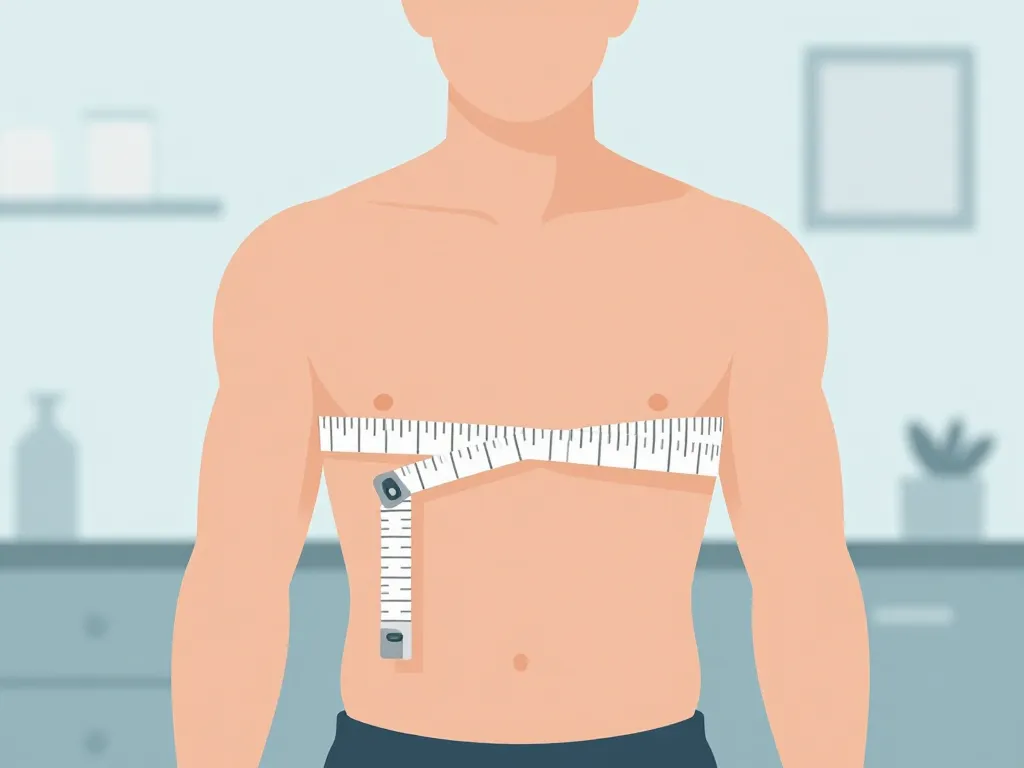 Mesure tour de poitrine homme étape à la maison