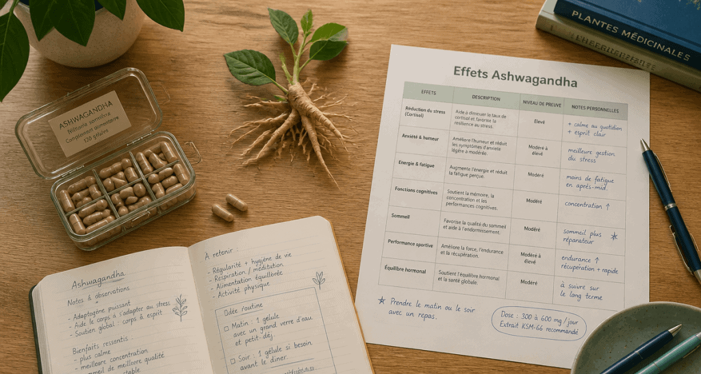 ashwagandha effet au bout de combien de temps gélules racine carnet