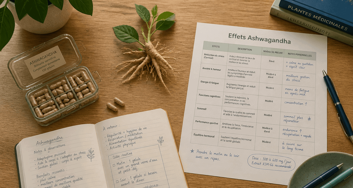 ashwagandha effet au bout de combien de temps gélules racine carnet