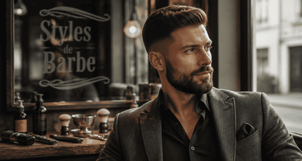 barbe style homme moderne en barber shop