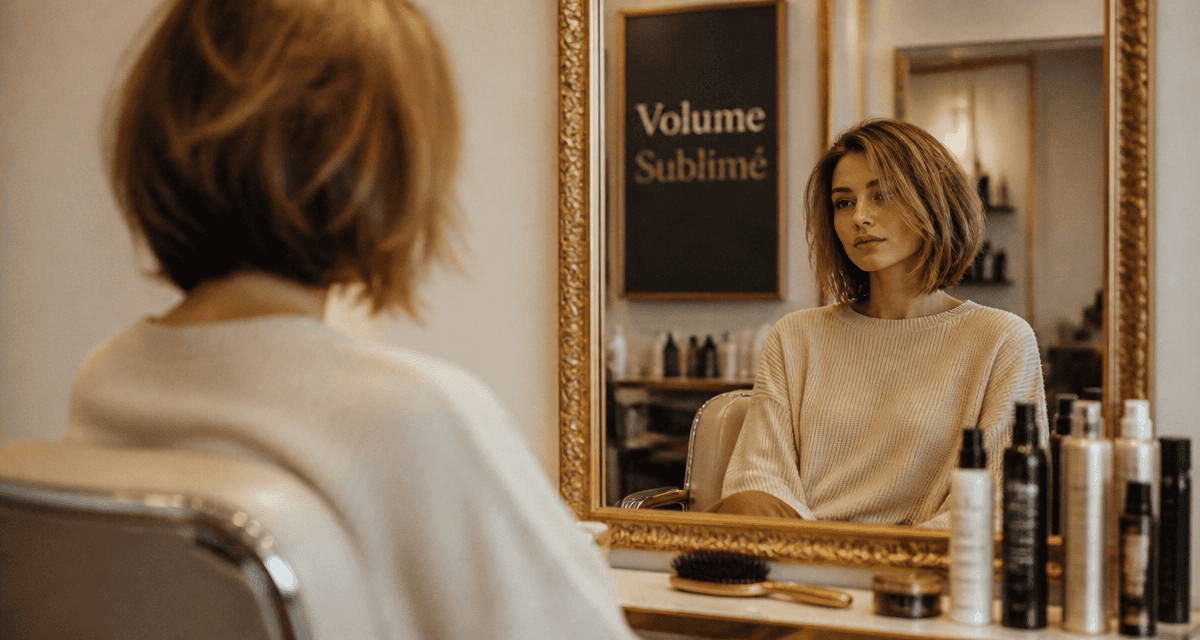 coiffure cheveux fins carré volumineux salon