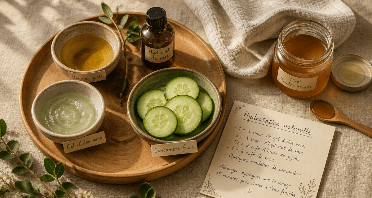 comment hydrater sa peau sans crème avec huiles aloe vera et hydrolat