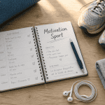 comment se motiver à faire du sport agenda baskets tapis