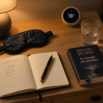 comment trouver le sommeil rapidement objets sur table de nuit