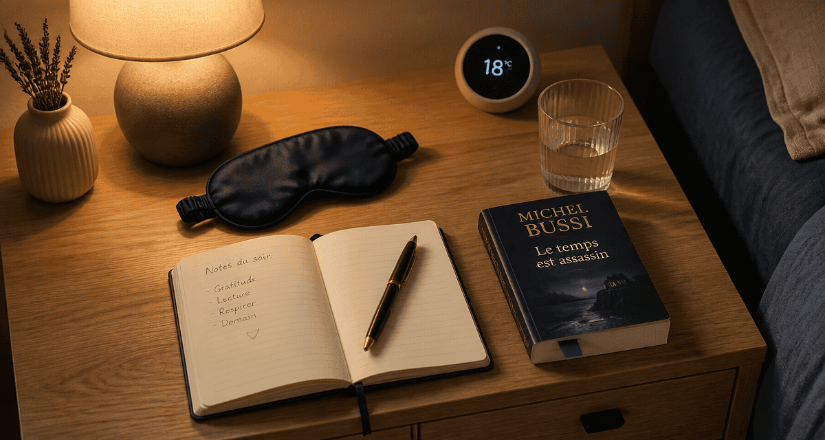 comment trouver le sommeil rapidement objets sur table de nuit