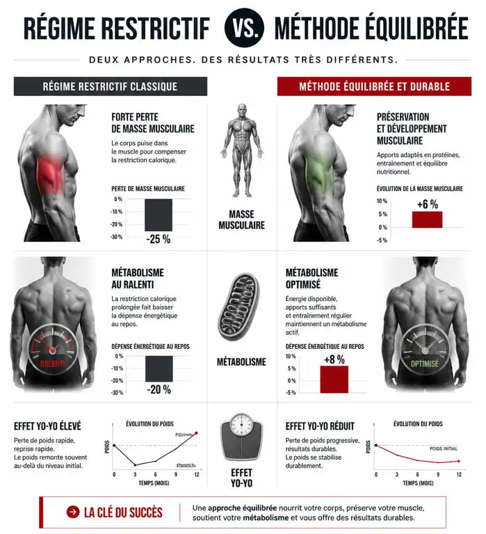 Comparatif des méthodes pour maigrir vite et bien : régime restrictif vs méthode équilibrée