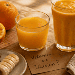 Petit déjeuner sain avec jus d orange le matin, fruits et amandes