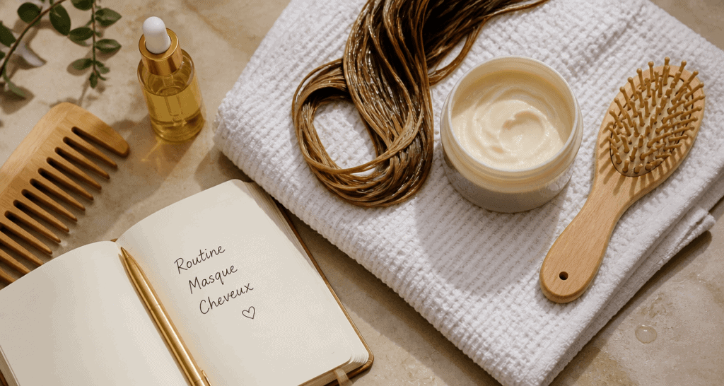 masque cheveux combien de fois par semaine salle de bain routine