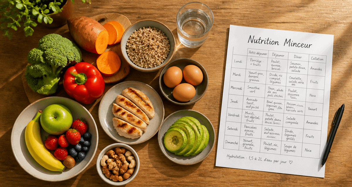 nutrition perdre du poids table aliments sains