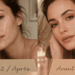 nue avant apres visage femme