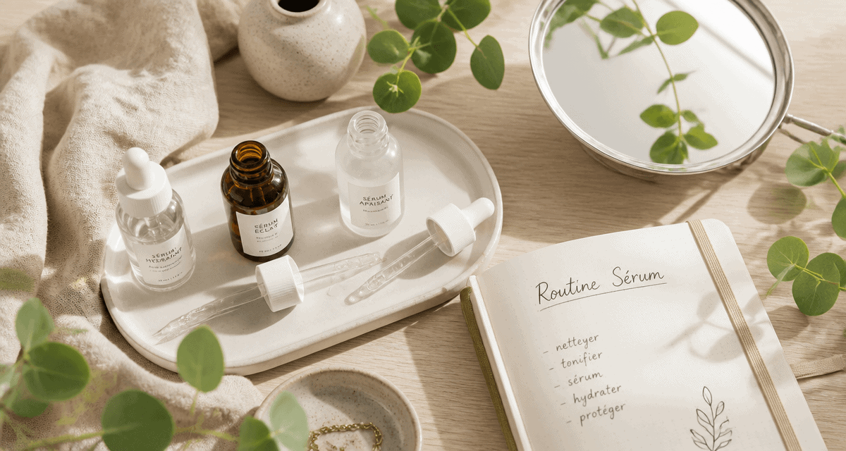 quel serum choisir sérums sur table de salle de bain