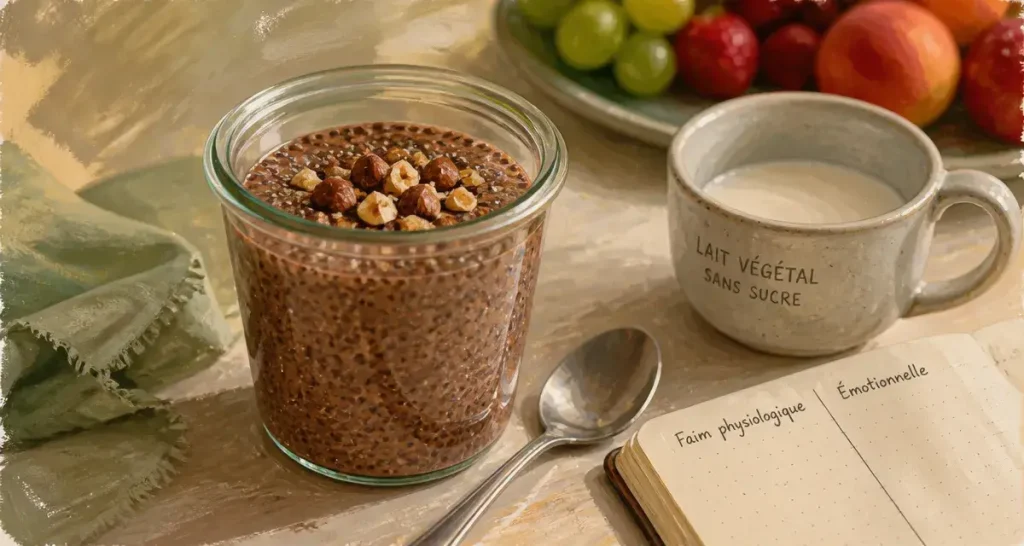Envie de sucre signification, chia pudding cacao et carnet de stratégies