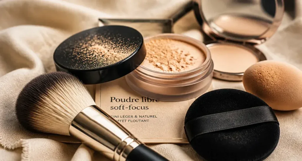 Meilleure poudre libre : pinceau et poudre libre soft-focus, sans effet matière