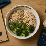 Nutrition de la force : bol repas poulet riz et whey pour performance