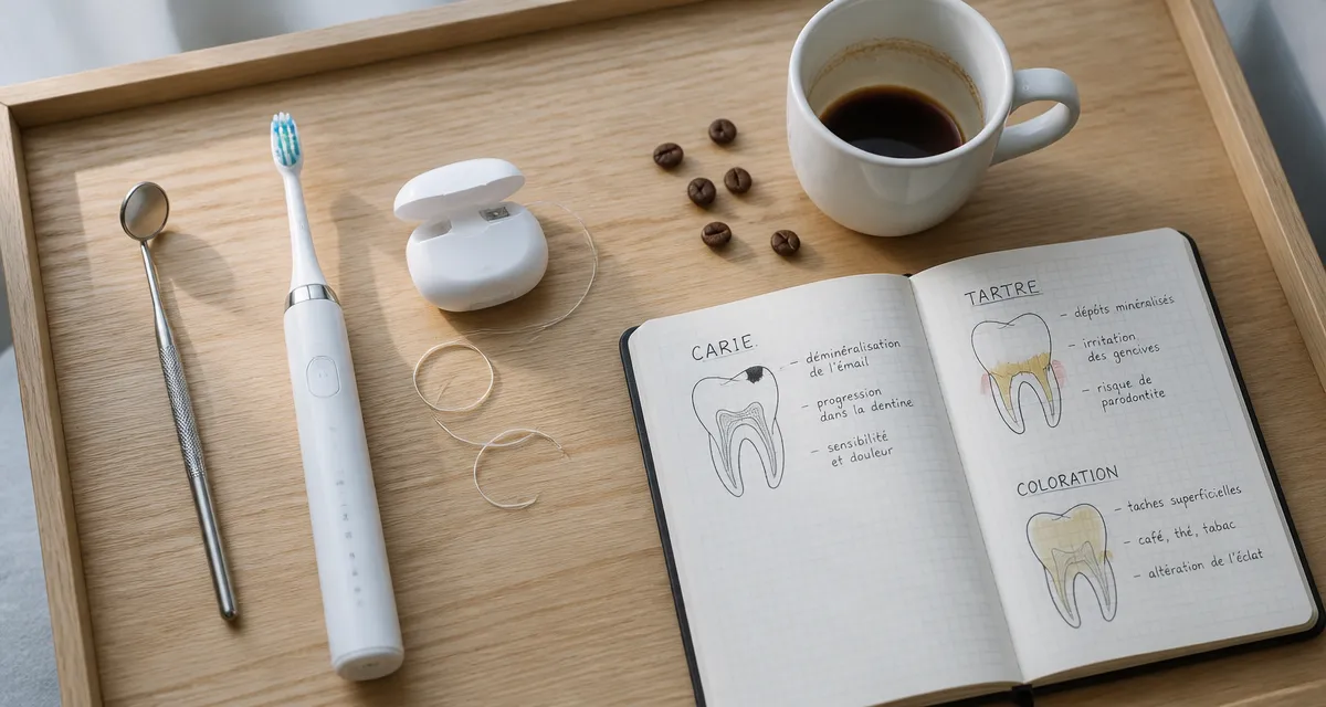 Tache noir sur les dents comment enlever illustration