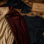 Tenue carnaval avec accessoires : cape, cache-œil et boussole
