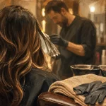 C est quoi un balayage : mèches et ombré, cheveux châtain miel