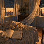 Comment se rafraîchir la nuit : chambre fraîche avec volets fermés et ventilation croisée