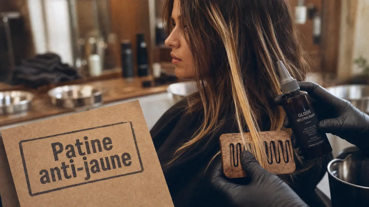 Foncer des mèches trop claires avec patine anti-jaune