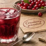 Jus de cranberry pour infection urinaire, prévention des récidives