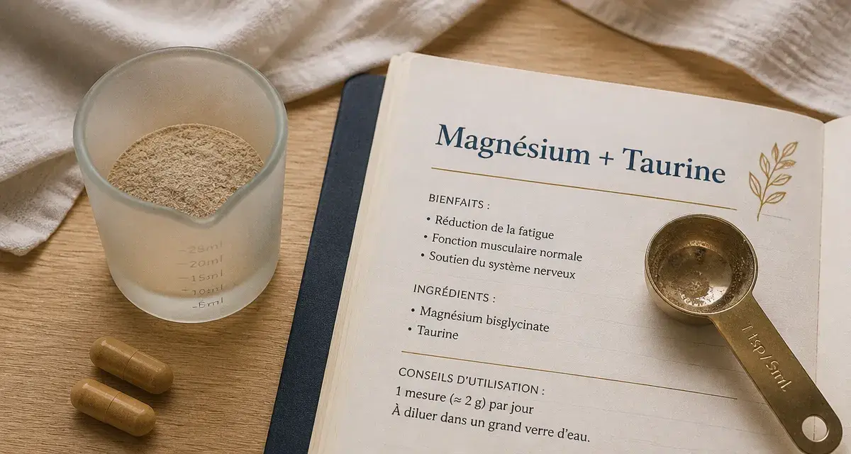 Magnésium et taurine effets secondaires à surveiller : digestion, 3 g par jour