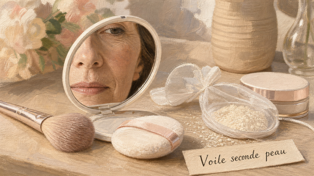 Meilleure poudre libre peau mature : voile seconde peau, éclat naturel sans effet plâtre