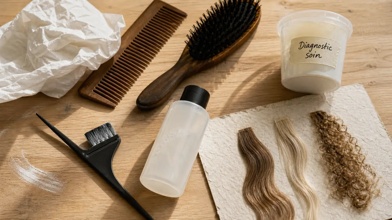 Soin cheveux coiffeur : diagnostic en salon