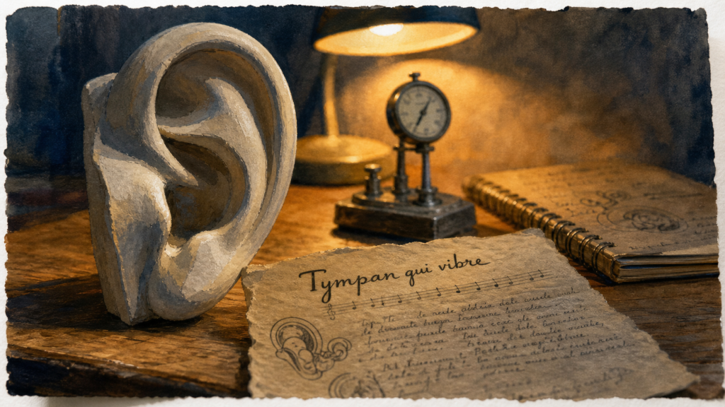 Tympan qui vibre tout seul : oreille et trompe d’Eustache, acouphènes