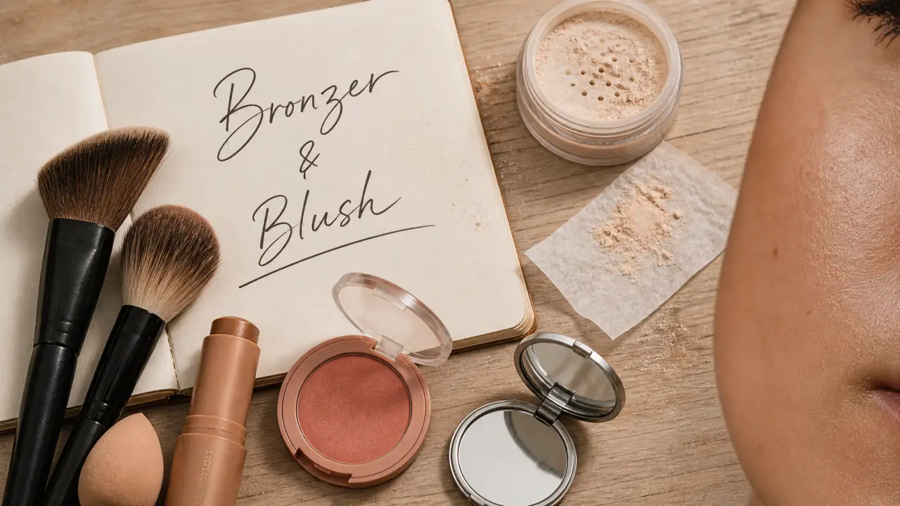 Appliquer bronzer et blush : pinceaux, blush et bronzer pour un teint sans traces
