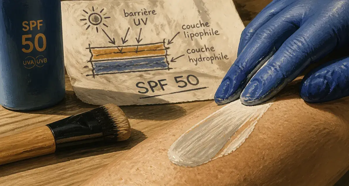 Combien de temps pour bronzer avec indice 50 : crème SPF 50 filtre 98% UV