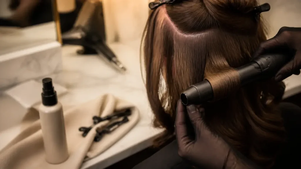 Cheveux secs, chaleur juste et gestes sûrs pour utiliser un fer à boucler sans brûler ses longueurs