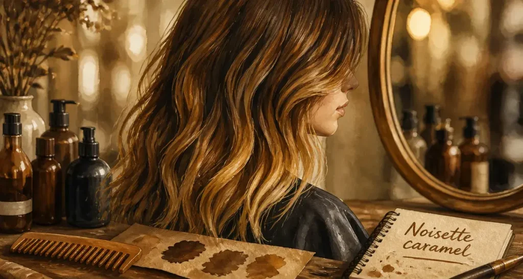 Cheveux noisette caramel : comment illuminer son visage avec cette nuance chaude