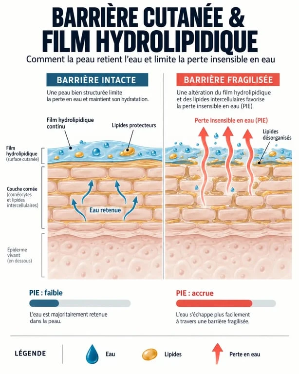 Soin hydratant visage et rôle de la barrière cutanée