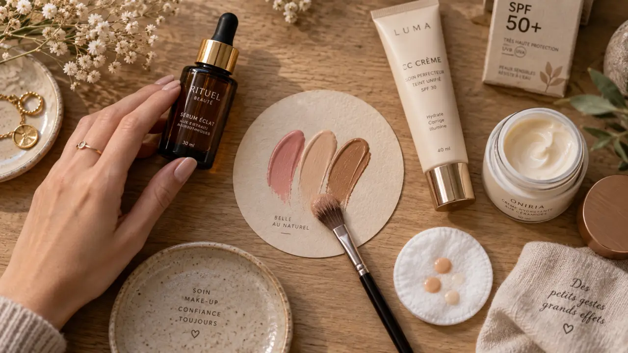 Meilleures marques soins peau uniformité du teint : sérum et CC crème SPF 50+