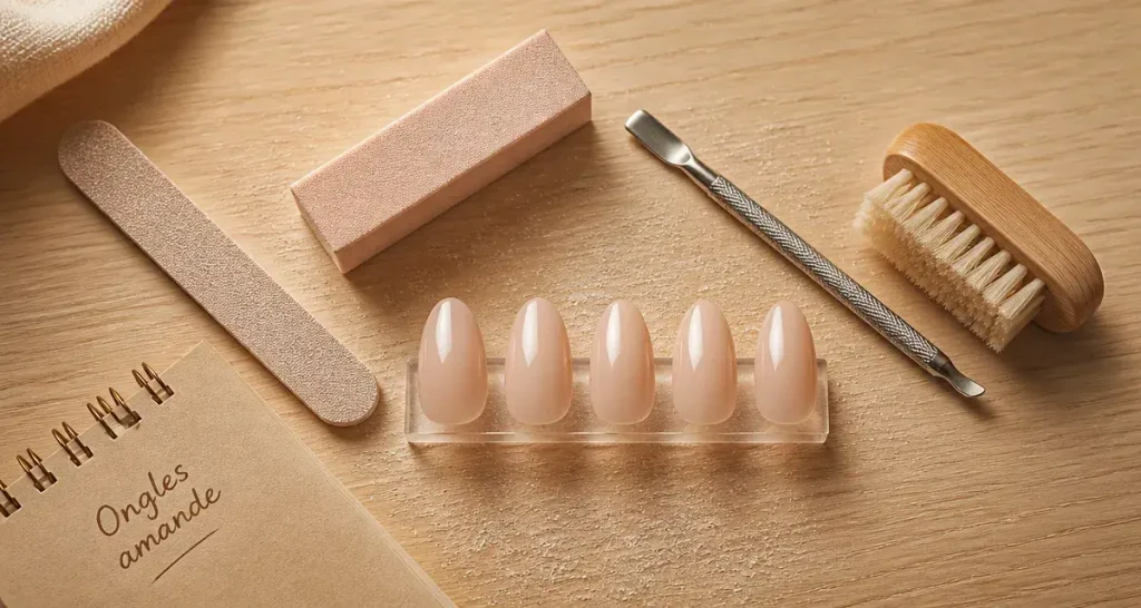 Ongles en amande : une pointe douce pour allonger les doigts sans les fragiliser