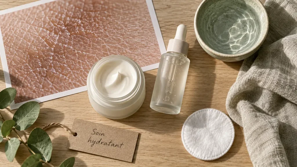 Soin hydratant visage : la bonne texture pour une peau souple sans briller