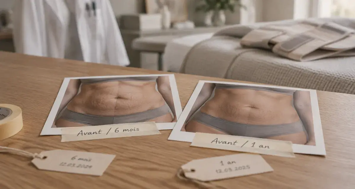 Abdominoplastie témoignage avant après : délais 6 mois et 1 an