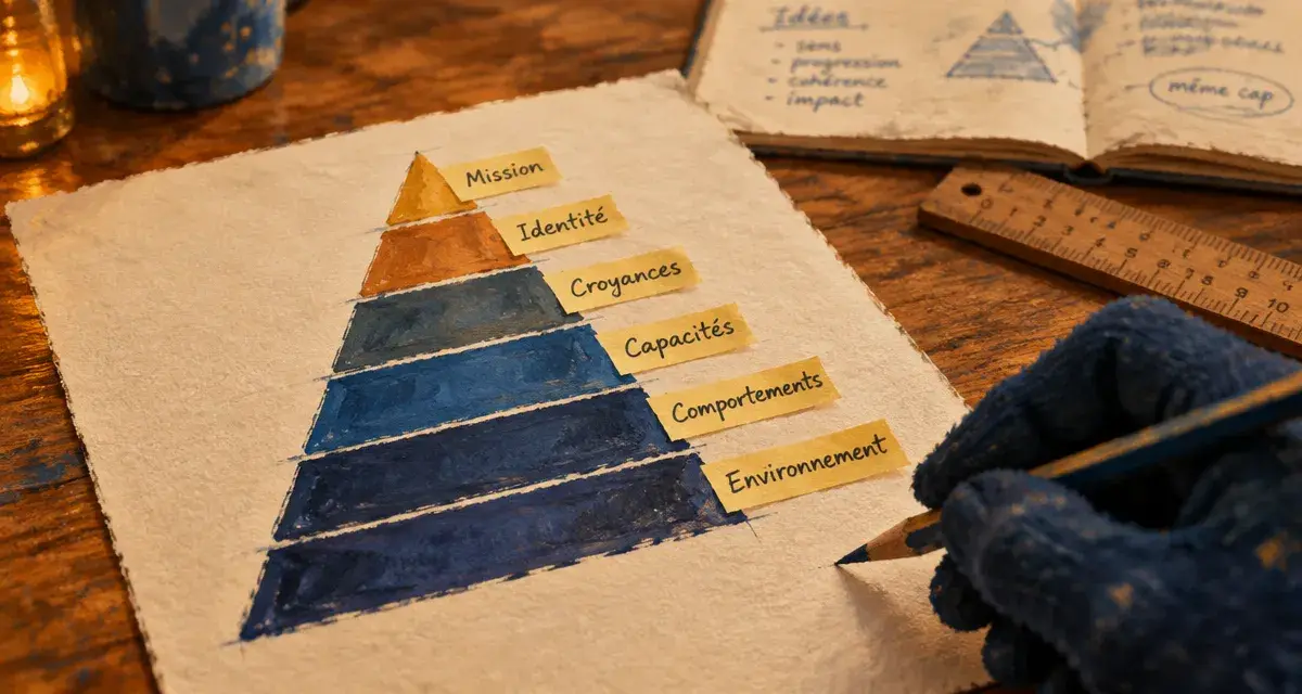 Pyramide dilts : niveaux de blocage et questions